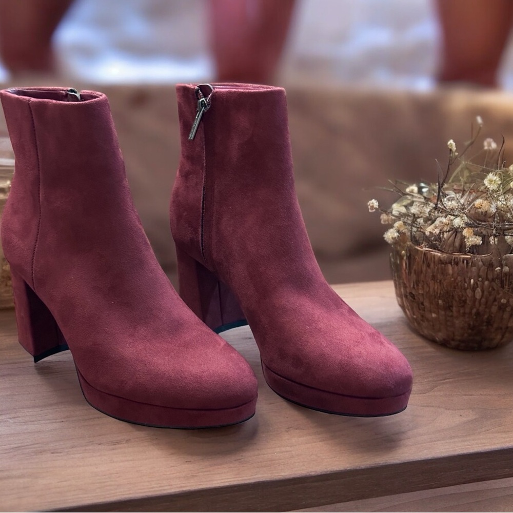 Calvin Klein Pink Ankle Boots